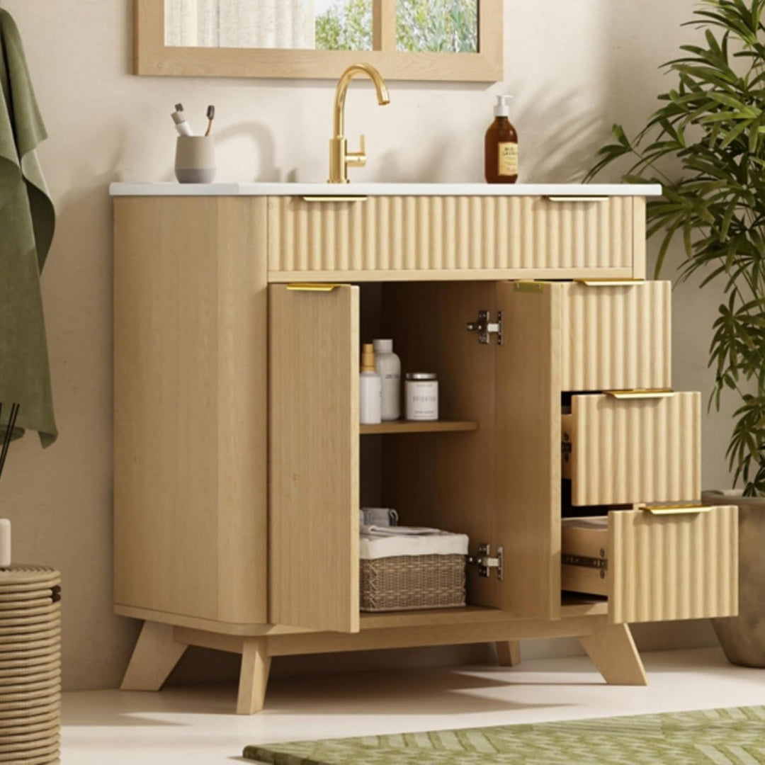 Meuble d'amenagement en bois massif