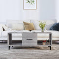 Table parfait rangement basse gris clair 102 x 50 x 40 cm