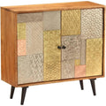 Commode contemporaine 2 portes marron