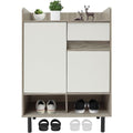 Armoire a chaussures gris clair, contemporain, rangement multifonction