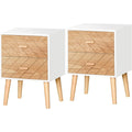 Commode rangement beige 4 tiroirs scandinave