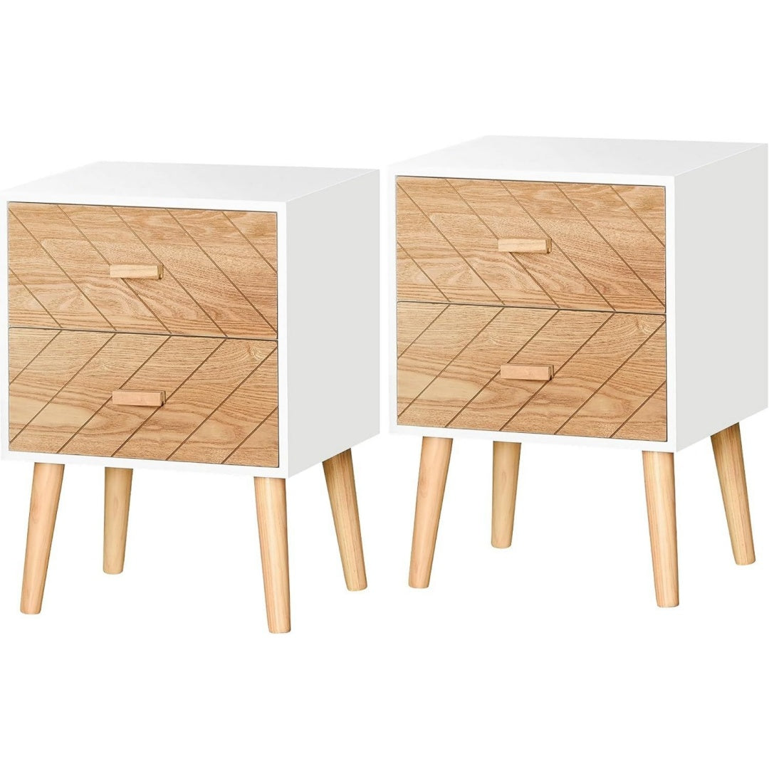 Commode rangement beige 4 tiroirs scandinave