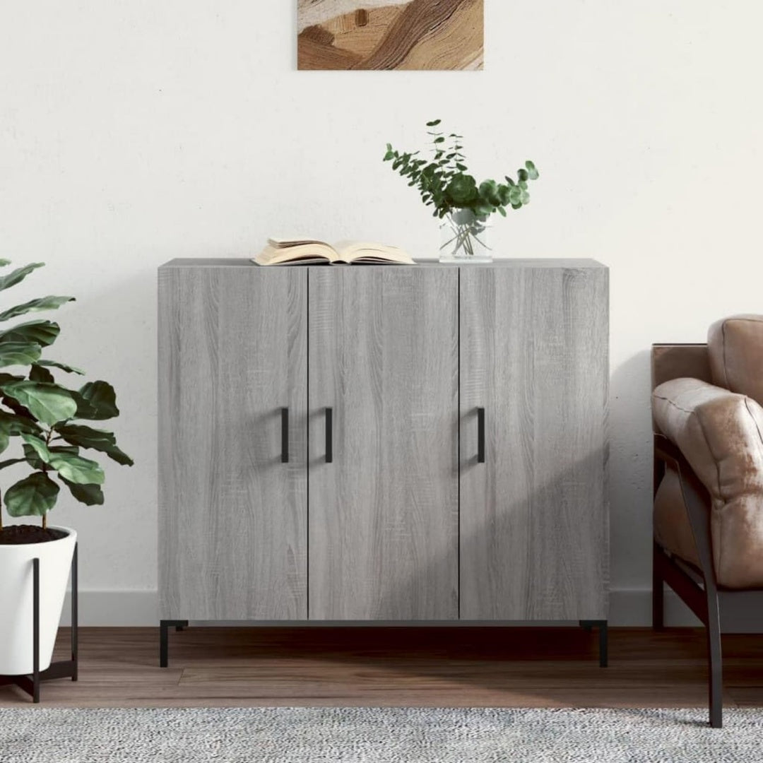 Buffet en metal gris clair