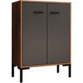 Buffet gris fonce chaleureux moderne 60 x 84 x 30 cm
