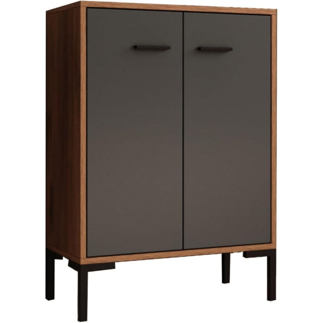 Buffet gris fonce chaleureux moderne 60 x 84 x 30 cm