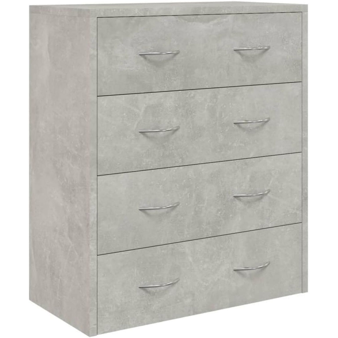 Buffet 60 x 30 x 71 cm avec 4 tiroirs et une fixation murale invisible