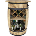Meuble de rangement marron, finition verre