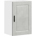 Ambiance Moderne, armoire colonne gris clair en bois