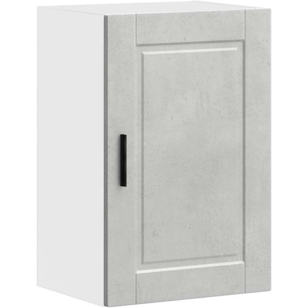 Ambiance Moderne, armoire colonne gris clair en bois