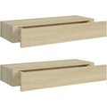 Beige chevet, 2 etageres en metal