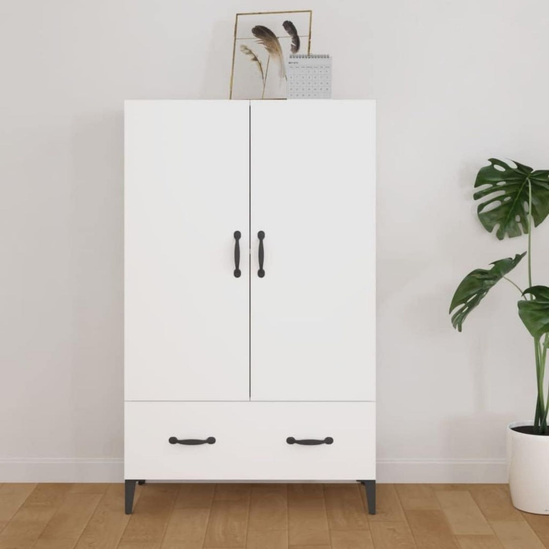 Buffet pour cuisine gris clair 2 portes et 1 tiroir