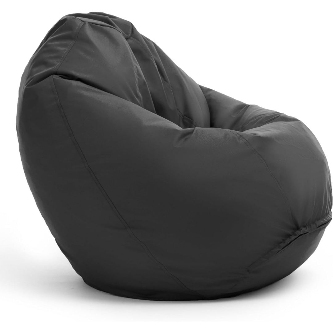 Fauteuil poire contemporain gris fonce