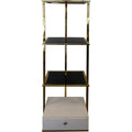 Bibliotheque en metal et verre