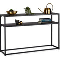 Fini le desordre, meuble de rangement gris fonce en bois style moderne